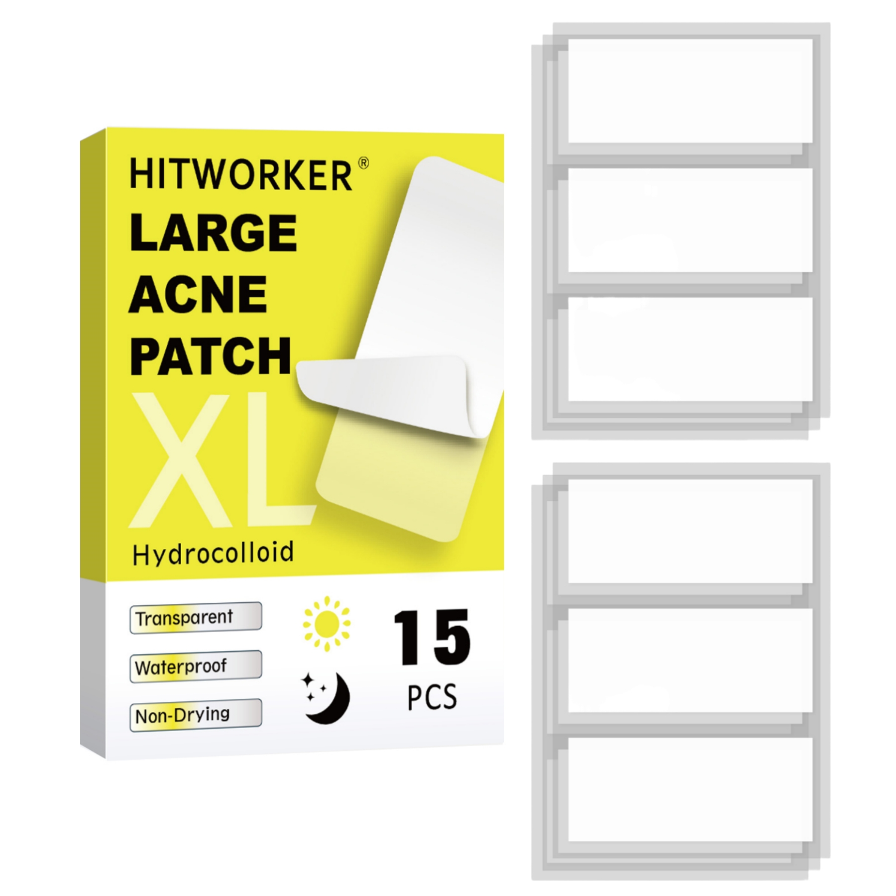 15 large-sized, long acne patc - đánh giá và giá Body Oil