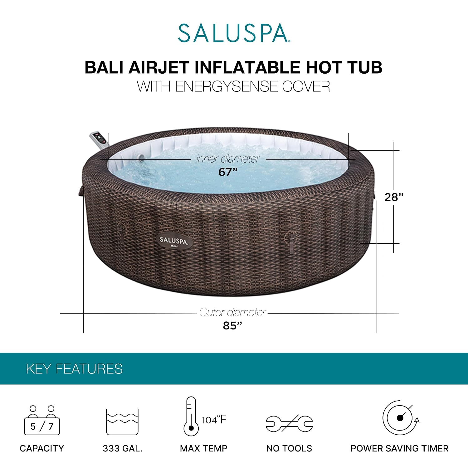 Bali Energy-Efficient AirJet 5 - đánh giá và giá Hot Tub